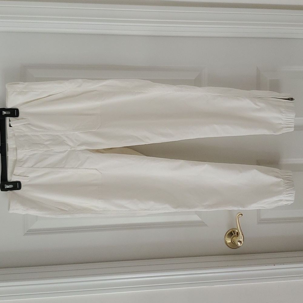 Banana Republic Off White Corduroy Jogger Pants Size 10.